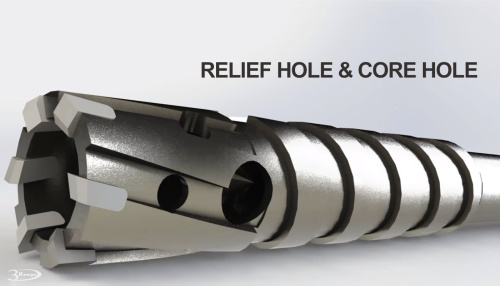 Relief Hole and Core Hole of rebar cutter