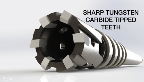 Tungsten Carbide Tipped (TCT) Head of rebar cutter