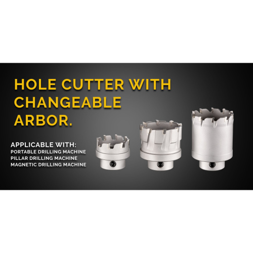 Hole Cutter With Exchangeable Arbors