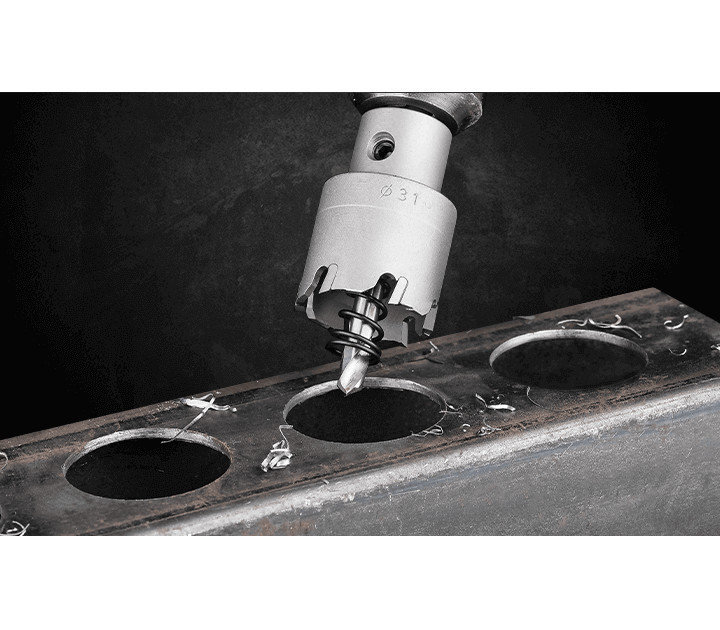3keego hole cutter HL type is ideal for thin metal sheet and square pipe.