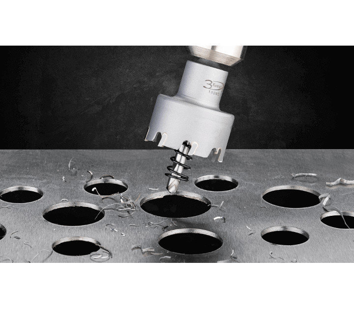 3keego hole cutter PL type is ideal for metal sheets.