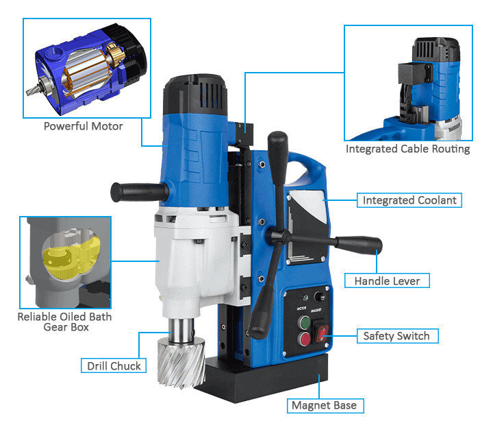 3keego magnetic drilling machine SMD50B power and durability.