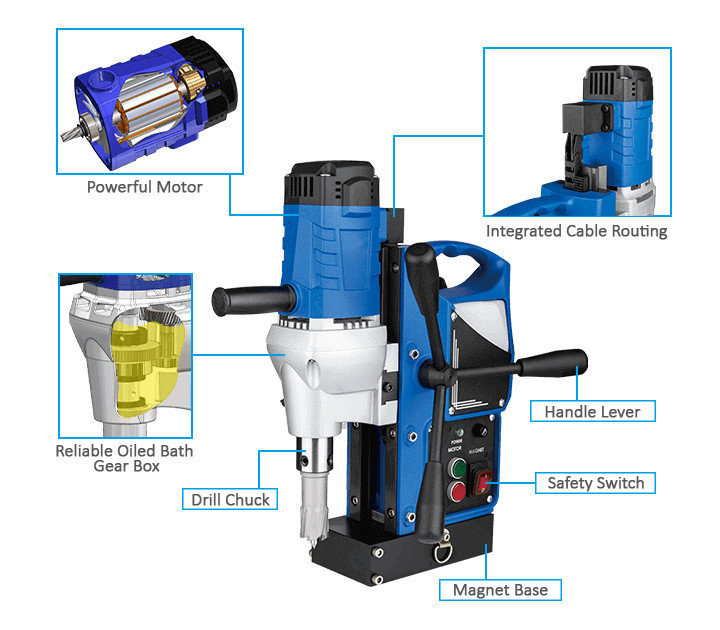 3keego magnetic drilling machine SMD35B power and durability.